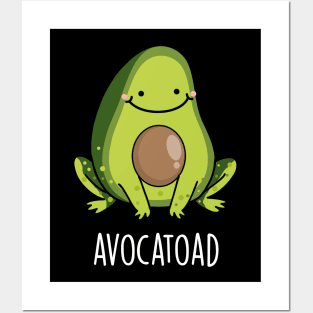 Avocatoad Funny Avocado Toad Pun Posters and Art